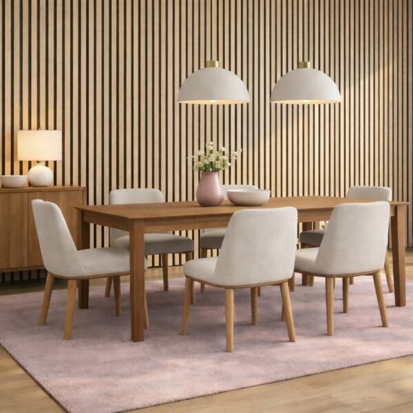 acoustic-slat-wall-light-oak-dining-room-scene-floors-to-walls
