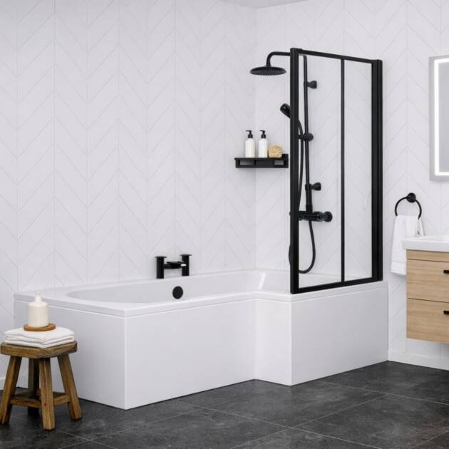 chevron-white-cutline-tile-effect-1.2m-shower-panels-bathroom-scene-floors-to-walls