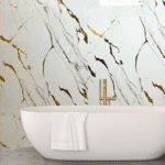 Gold Marble 1m Shower Panel