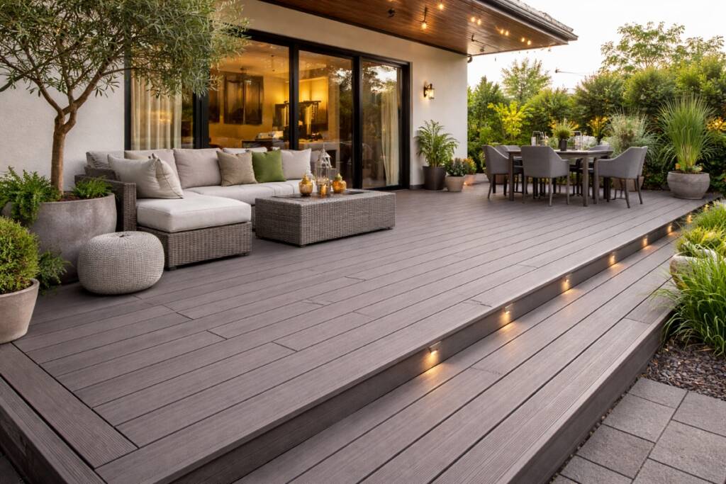 Advantages of composite decking for modern homeowners including durability low maintenance and weather resistance
