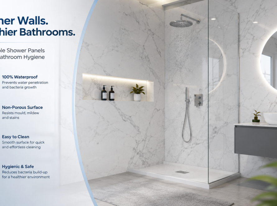 How Marble Shower Panels Improve Bathroom Hygiene