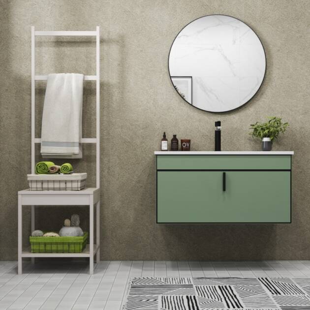Elgin Solid Style Shower Panel 600mm x 2.4m shown in bathroom