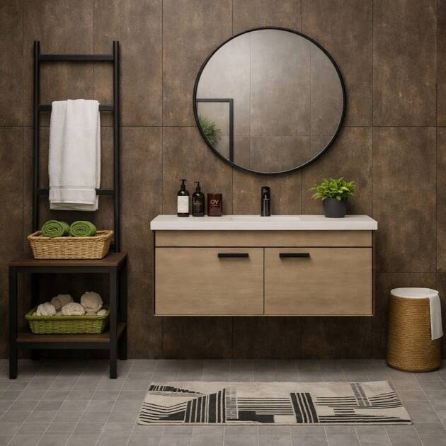 Calisto Stone Solid Style Tile Wall Panels bathroom living space